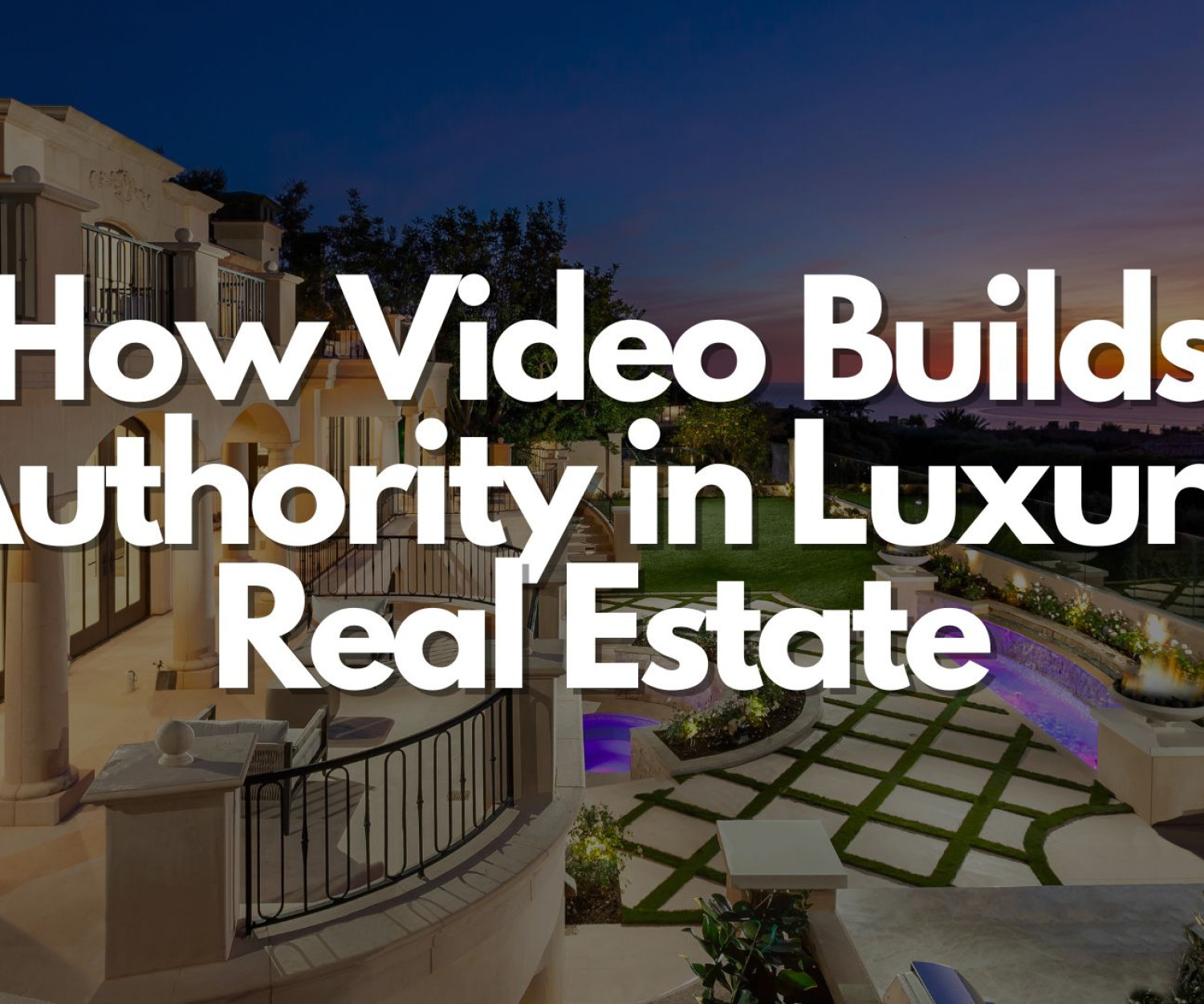 luxury real estate agent talking on video